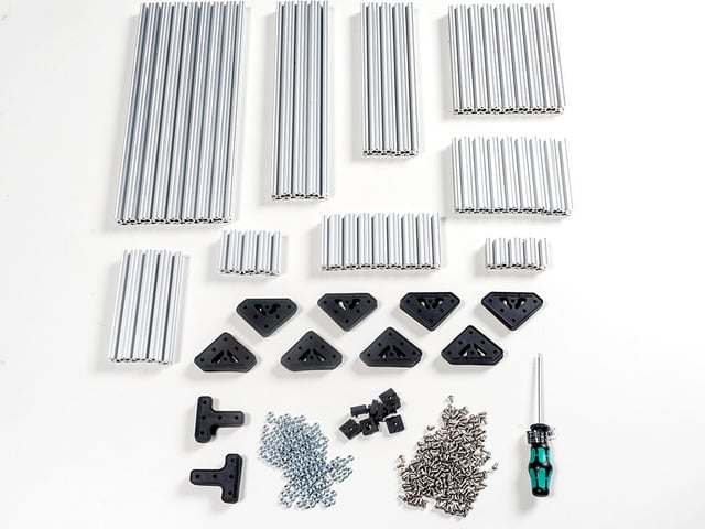 OpenBeam Advanced Precut Kit - Silver Aluminum