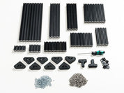OpenBeam Advanced Precut Kit - Black Aluminum