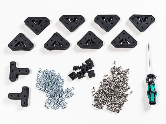 OpenBeam Advanced Precut Kit - Black Aluminum