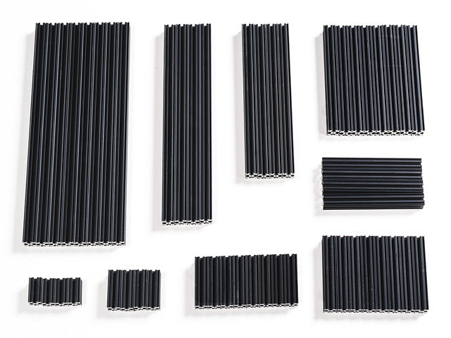 OpenBeam Advanced Precut Kit - Black Aluminum