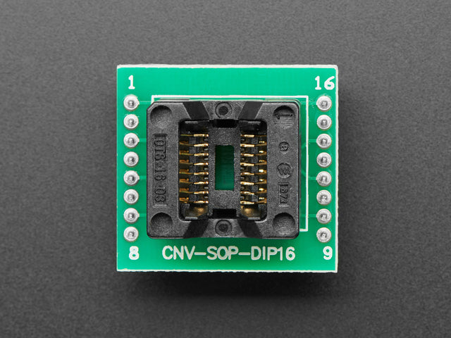 SMT Test Socket - SOIC-16 Narrow Breakout