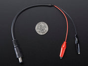 2.1mm DC Barrel Plug to Alligator Clips