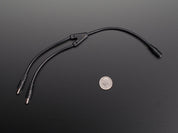 2-Way 2.1mm DC Barrel Jack Splitter Squid