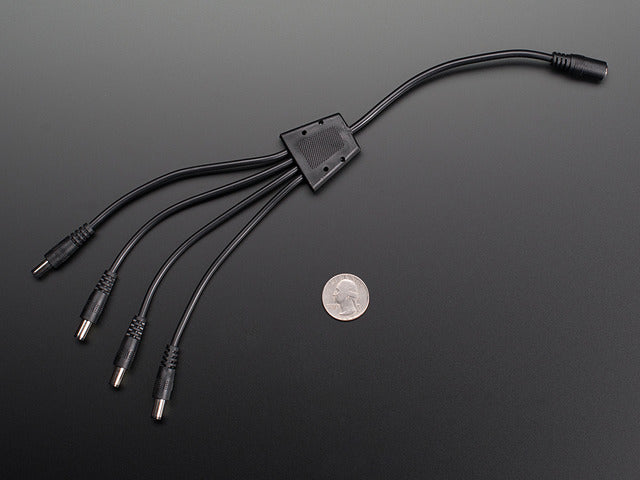 4-Way 2.1mm DC Barrel Jack Splitter