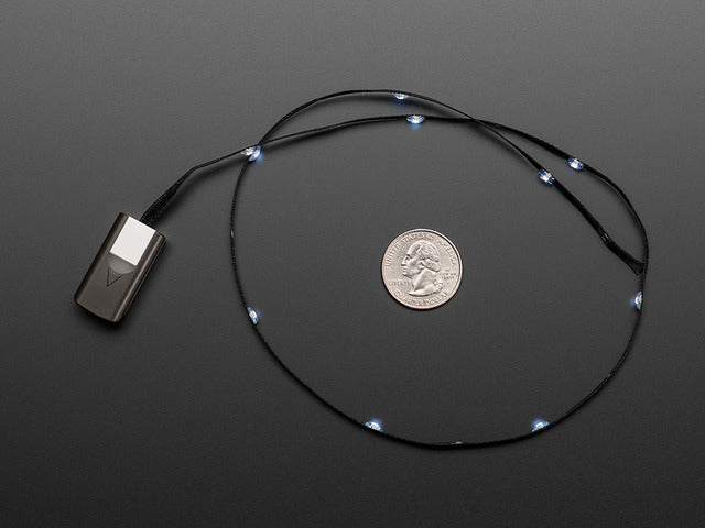 Litex White LEDs on Black Fabric Ribbon Pack