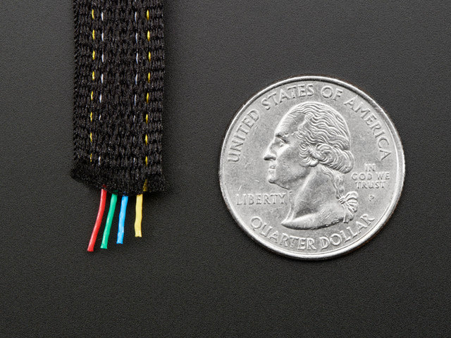 Fabric Ribbon 4-Channel Wire - 1 yard