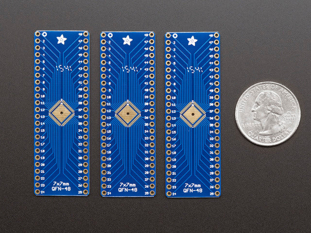 SMT Breakout PCB for 48-QFN or 48-TQFP - 3 Pack!
