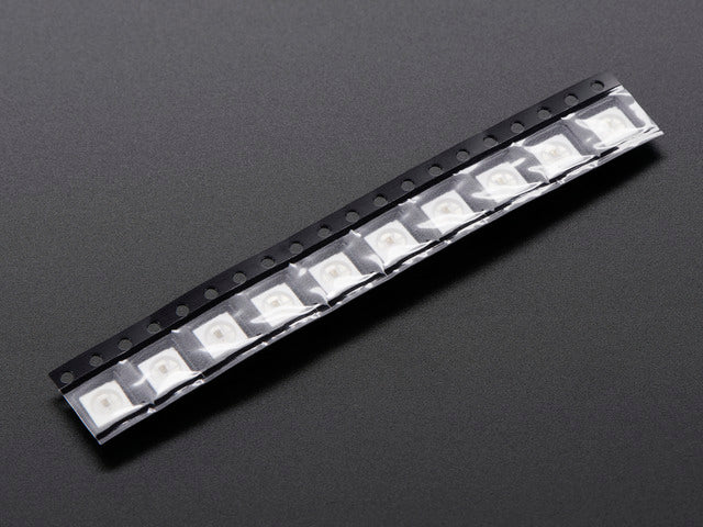 5050 RGB LED with Integrated Driver Chip - 10 Pack