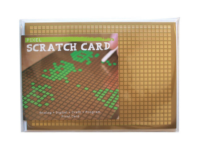 Pixel Art Scratch-Off Card
