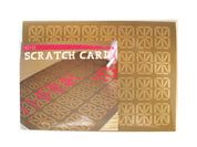 Nixie Seven-Segment Art Scratch-Off Card