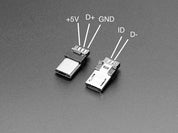 USB DIY Connector Shell - Type Micro-B Plug