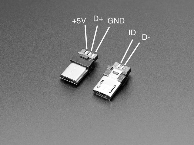 USB DIY Connector Shell - Type Micro-B Plug