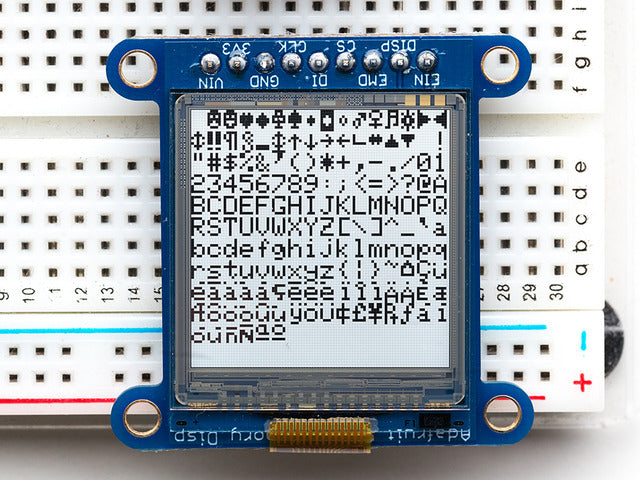SHARP Memory Display Breakout - 1.3" 96x96 Silver Monochrome