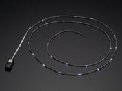 Litex White LEDs on White Fabric Ribbon Pack - 1.5 meter 30 LEDs