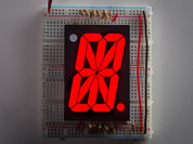 Red Hex-Segment Single Digit - 2.3" Tall Common anode