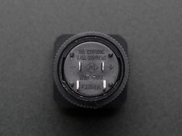 16mm Illuminated Pushbutton - Red Momentary