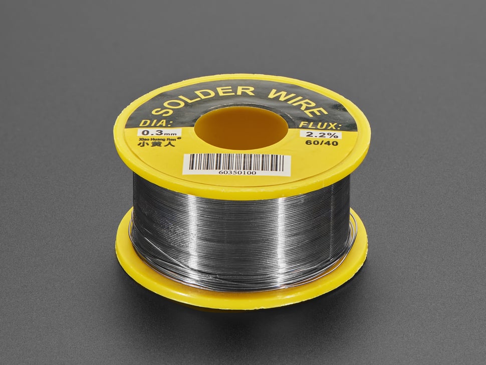 Mini Solder spool - 60/40 lead rosin-core solder 0.031" diameter