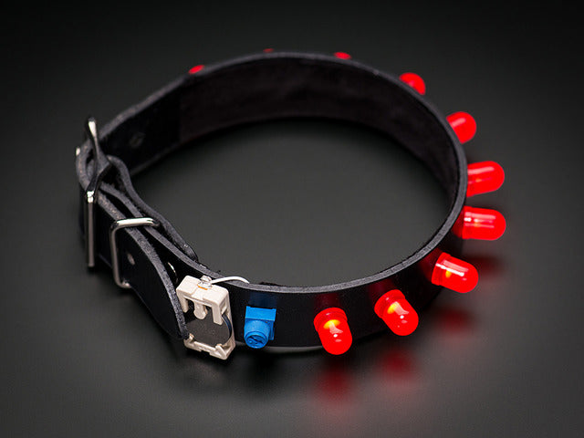 Punk LED Collar Kit - Red LEDs