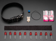Punk LED Collar Kit - Red LEDs