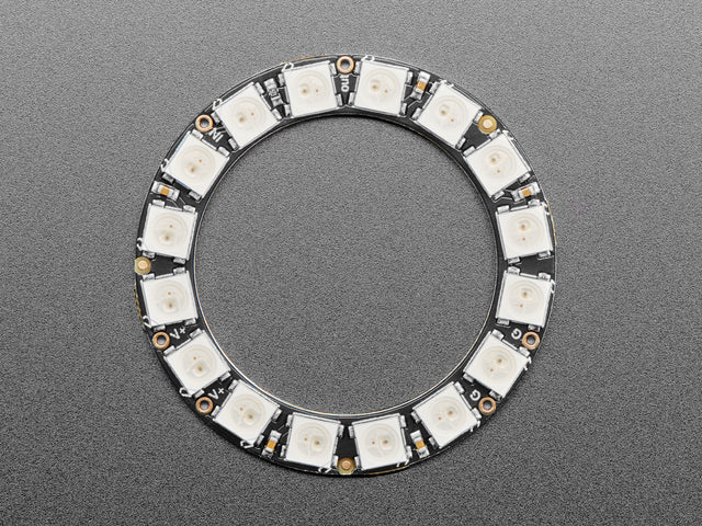 NeoPixel Ring - 16 x 5050 RGB LED with Integrated Drivers