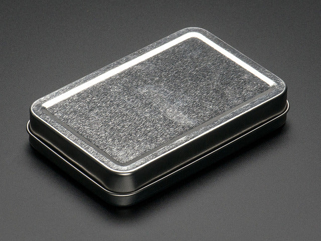 Large Tin With Clear Top Window