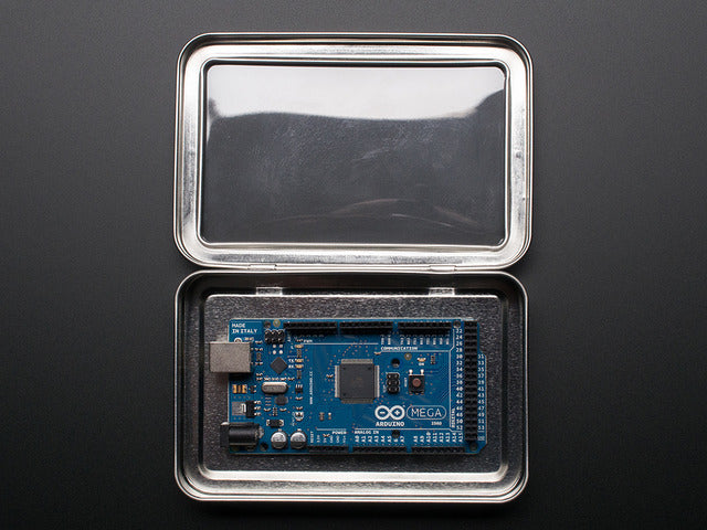 Large Tin With Clear Top Window