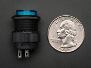 16mm Illuminated Pushbutton - Blue Momentary
