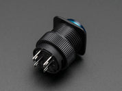 16mm Illuminated Pushbutton - Blue Momentary