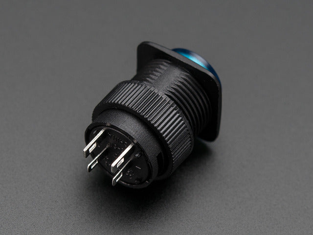 16mm Illuminated Pushbutton - Blue Momentary