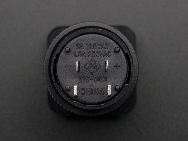 16mm Illuminated Pushbutton - White Momentary