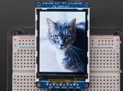 2.2" 18-bit color TFT LCD display with microSD card breakout