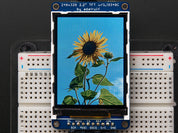 2.2" 18-bit color TFT LCD display with microSD card breakout