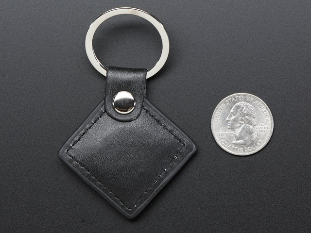 13.56MHz RFID/NFC Leather Keychain Fob - Classic 1K