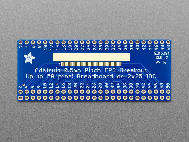 Adafruit 50 pin 0.5mm pitch FPC Adapter