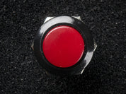 16mm Panel Mount Momentary Pushbutton -  Burgundy