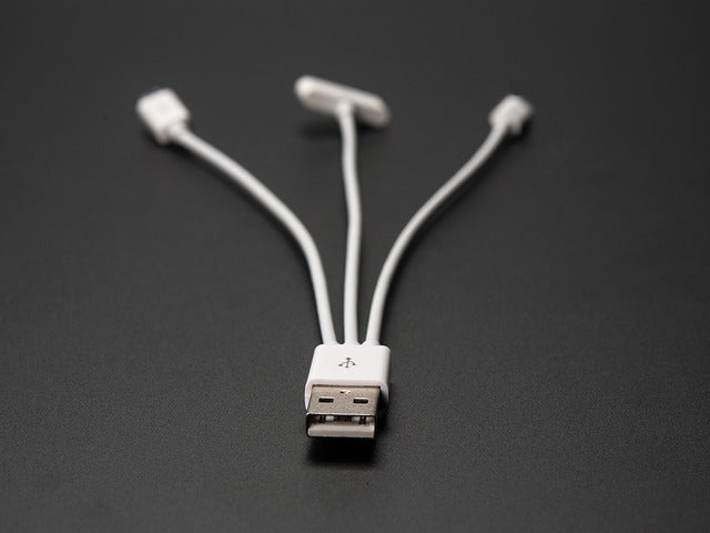 USB 3-Way Charging Cable - iPhone 5/iPhone/iPad and MicroUSB