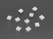 Aluminum SMT Heat Sinks 10 Pack - 0.27" x 0.27" x 0.14" tall