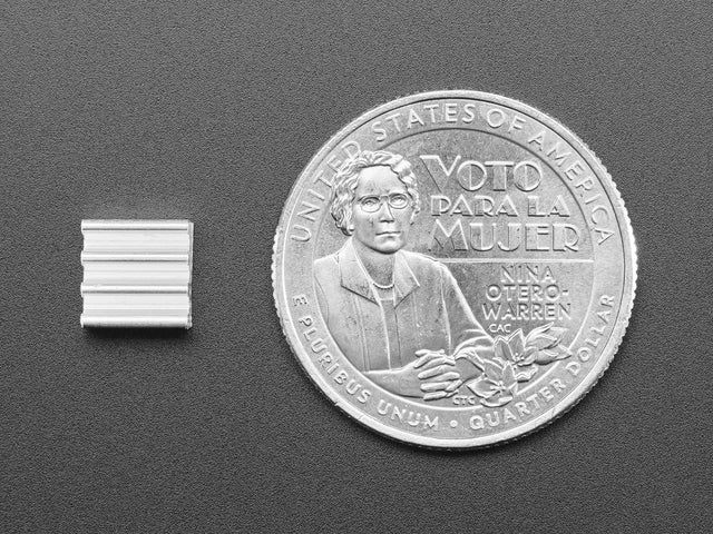 Aluminum SMT Heat Sinks 10 Pack - 0.27" x 0.27" x 0.14" tall