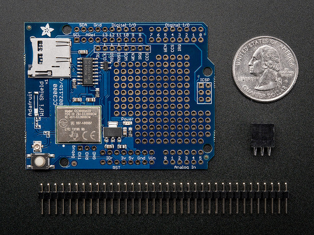 Adafruit CC3000 WiFi Shield with uFL Connector for Ext Antenna