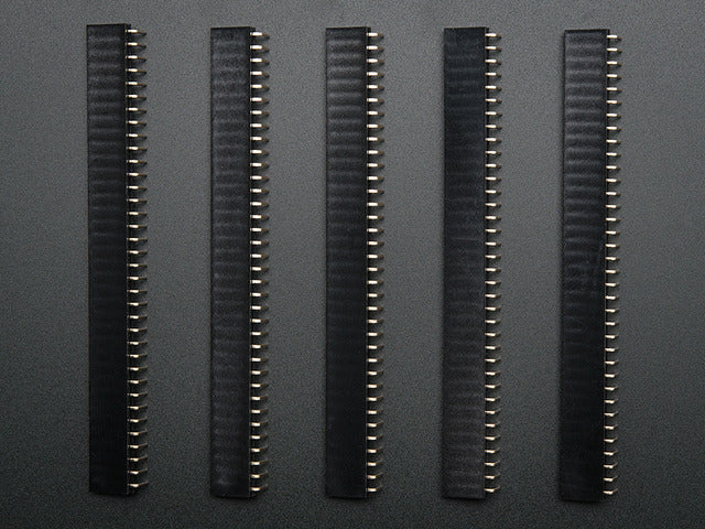 0.1" 36-pin Strip Right-Angle Female/Socket Header (5 pack)