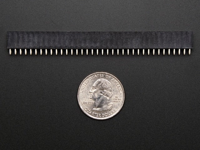 0.1" 2x36-pin Strip Straight Socket (Female) Header (5 pack)