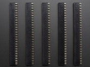 0.1" 2x36-pin Strip Straight Socket (Female) Header (5 pack)