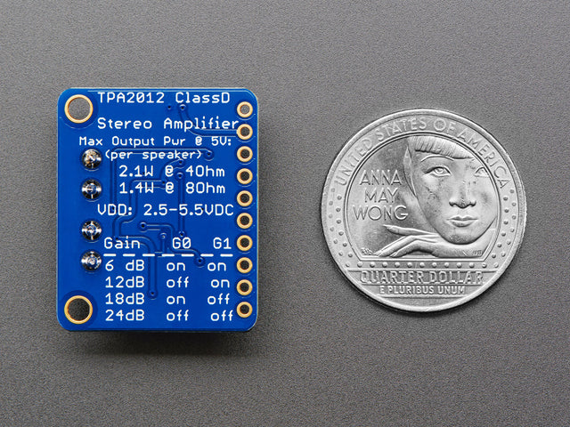 Stereo 2.1W Class D Audio Amplifier - TPA2012