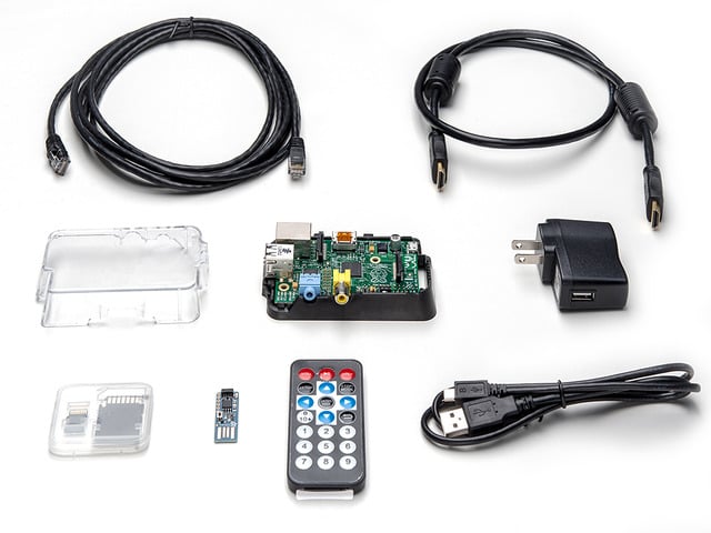 RaspBMC Pack for Raspberry Pi - Includes IRKey & Remote