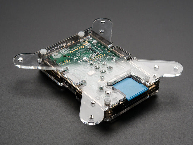 Blue Shortening microSD card adapter for Raspberry Pi & Macbooks