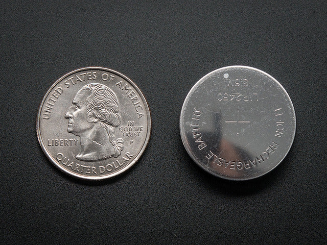 Lithium Ion Rechargable Coin Cell Battery - LIR2450