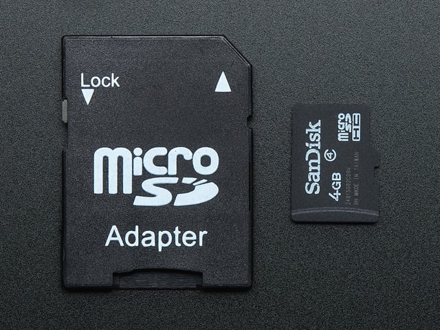 4GB Card with NOOBS Lite 1.4