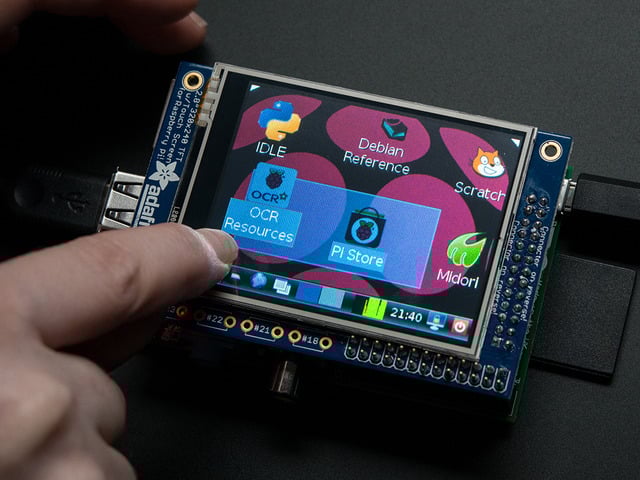 Adafruit PiTFT - 320x240 2.8" TFT+Touchscreen for Raspberry Pi