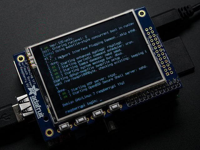 Adafruit PiTFT - 320x240 2.8" TFT+Touchscreen for Raspberry Pi