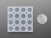 Silicone Elastomer 4x4 Button Keypad - for 3mm LEDs